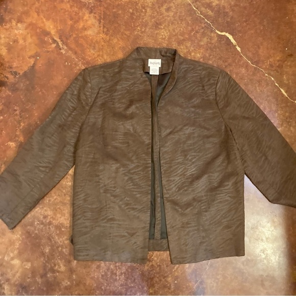 Ladies Brown Bon Worth Zebra Print Jacket - Picture 1 of 3